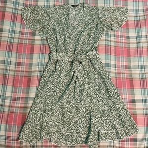 SHEIN Floral Faux Wrap Dress